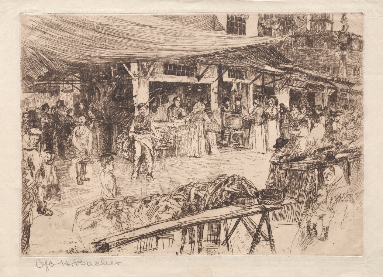 Régi piac, Firenze alkotó: Otto H. Bacher