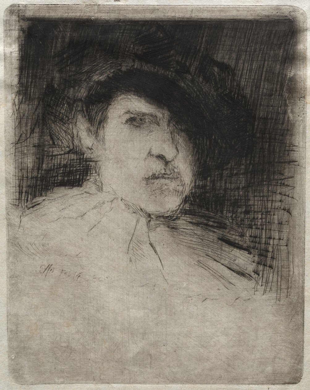 Önarckép jelmezben, 1880. alkotó: Otto H. Bacher