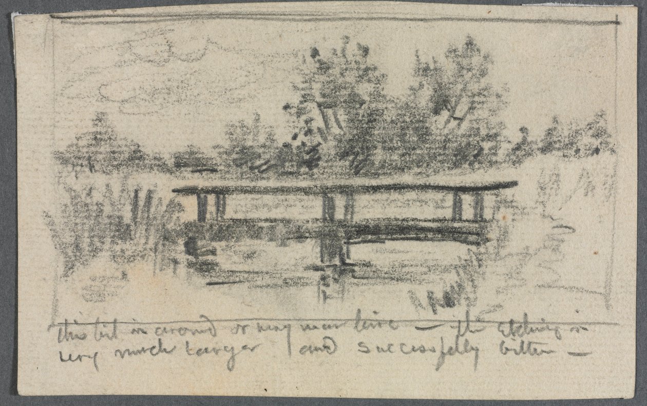 A híd, Schleissheim. alkotó: Otto H. Bacher