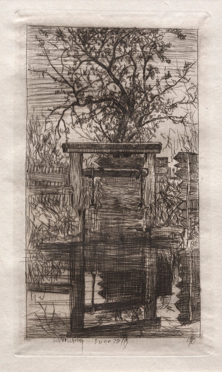 A zár, Schleissheim, 1879. alkotó: Otto H. Bacher