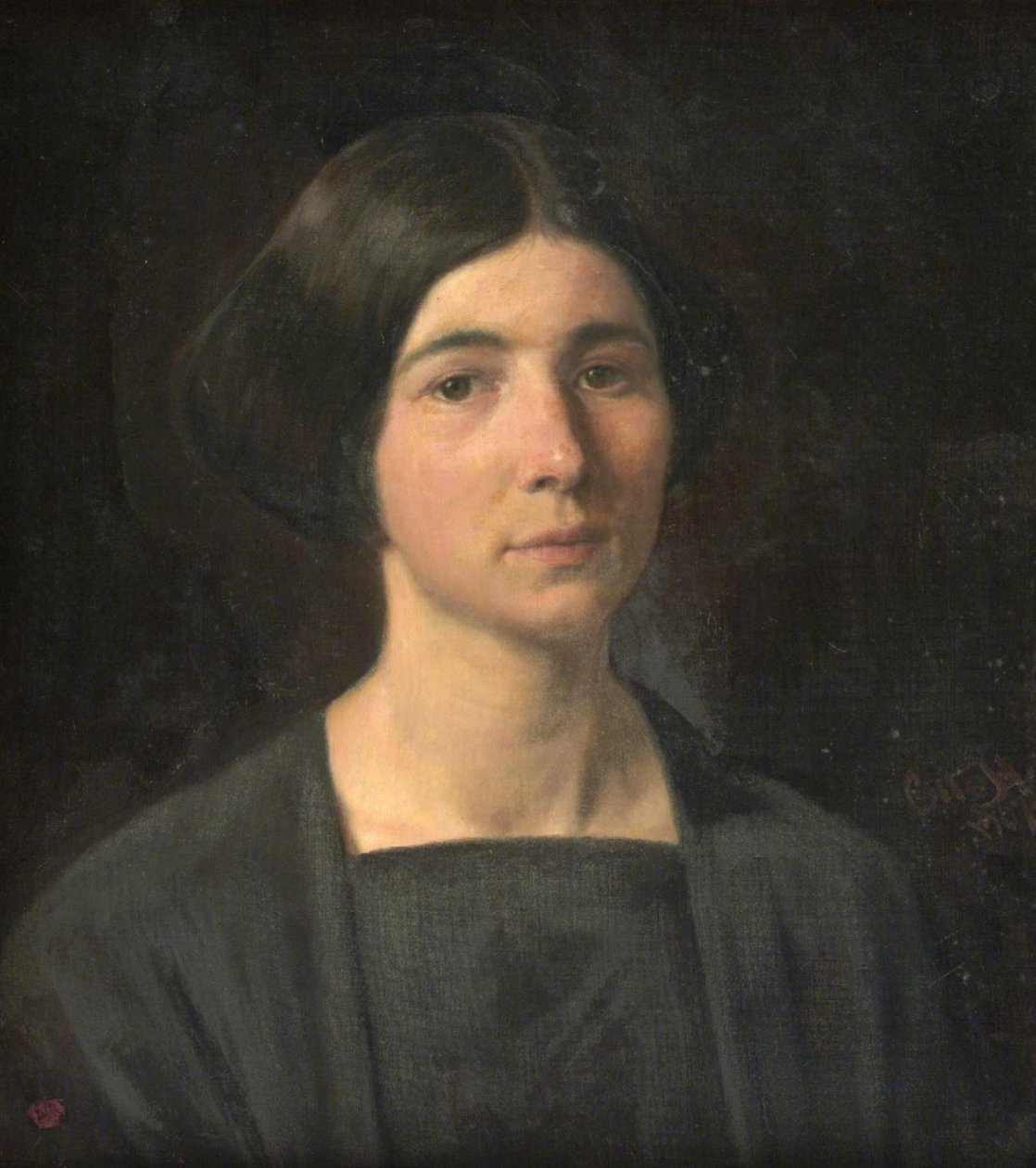 Hölgy portréja alkotó: Otto Haslund