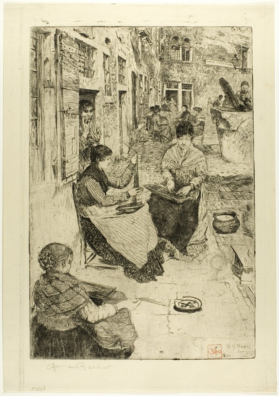 Gyöngyfűzők alkotó: Otto Henry Bacher