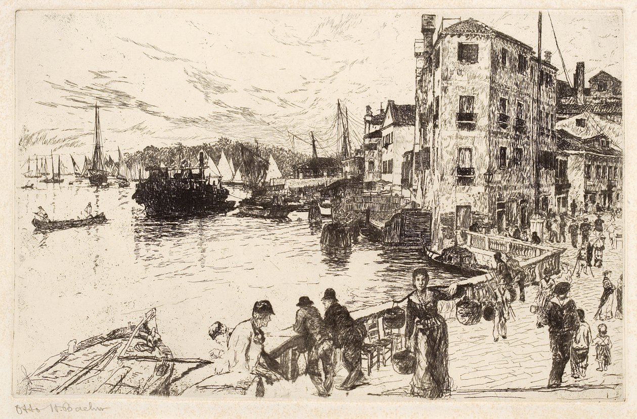 Negyedi kastély, Riva alkotó: Otto Henry Bacher