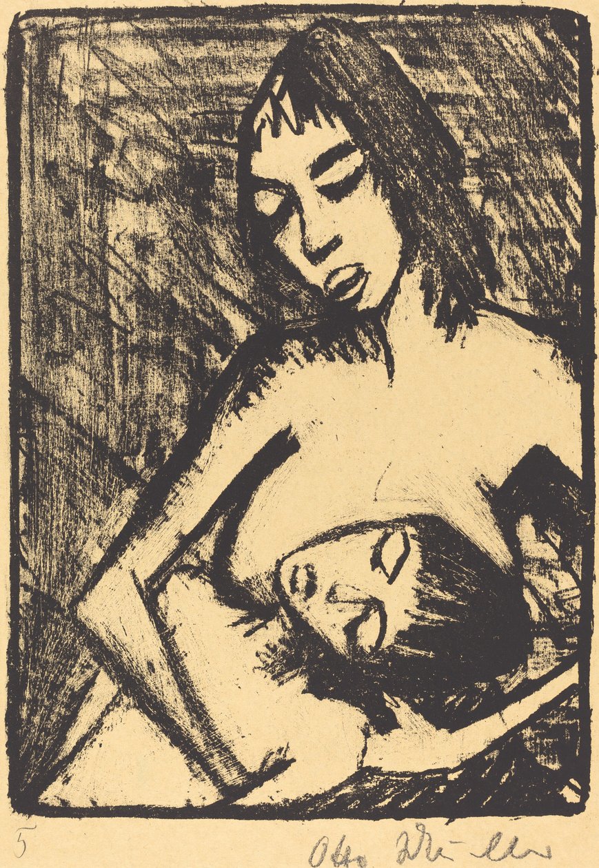 Anya és gyermek alkotó: Otto Müller