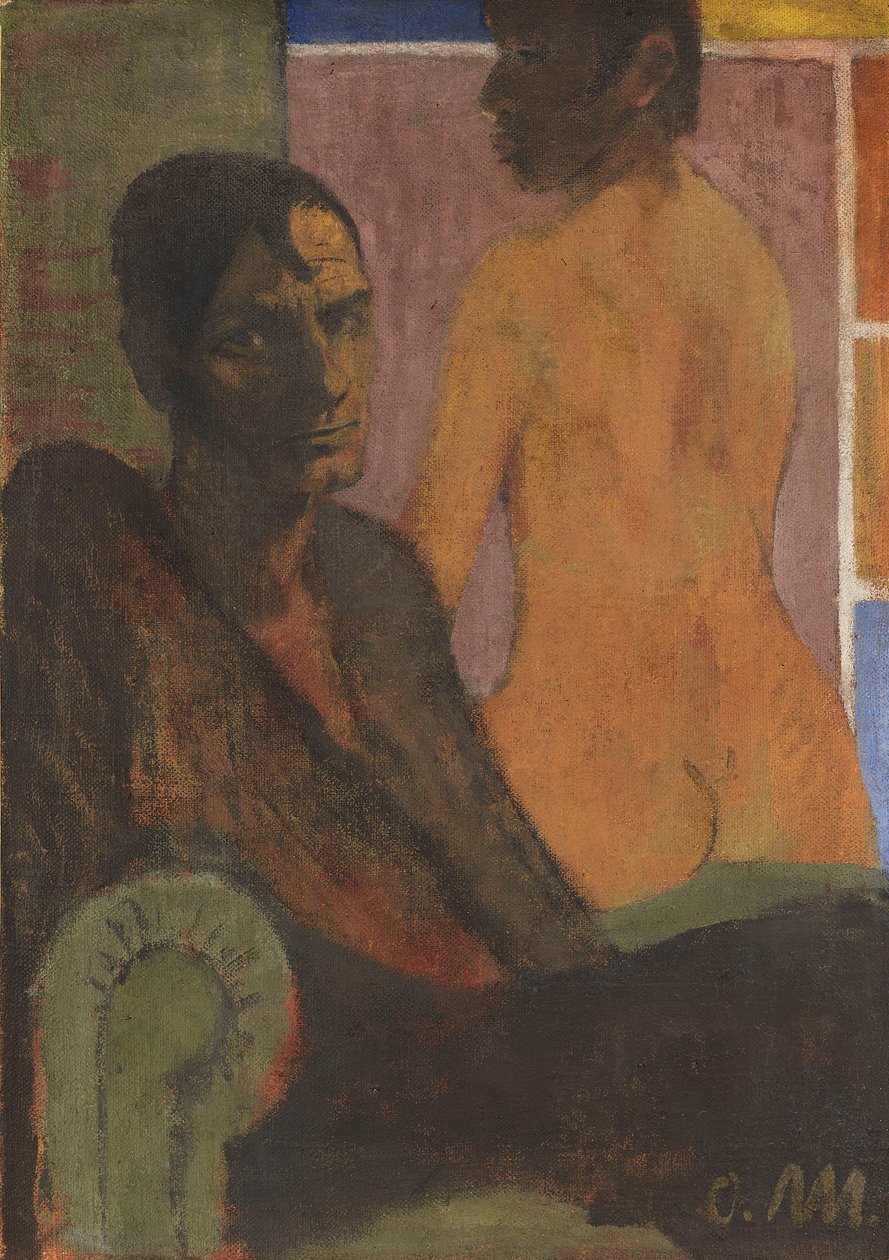 Önarckép hátulról, 1929 körül. alkotó: Otto Mueller