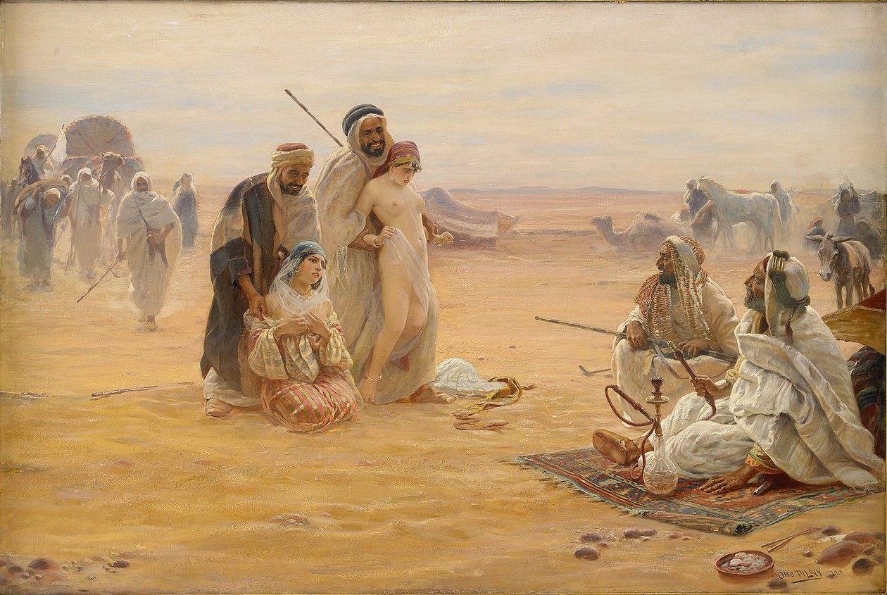 A rabszolgapiac, 1910 alkotó: Otto Pilny