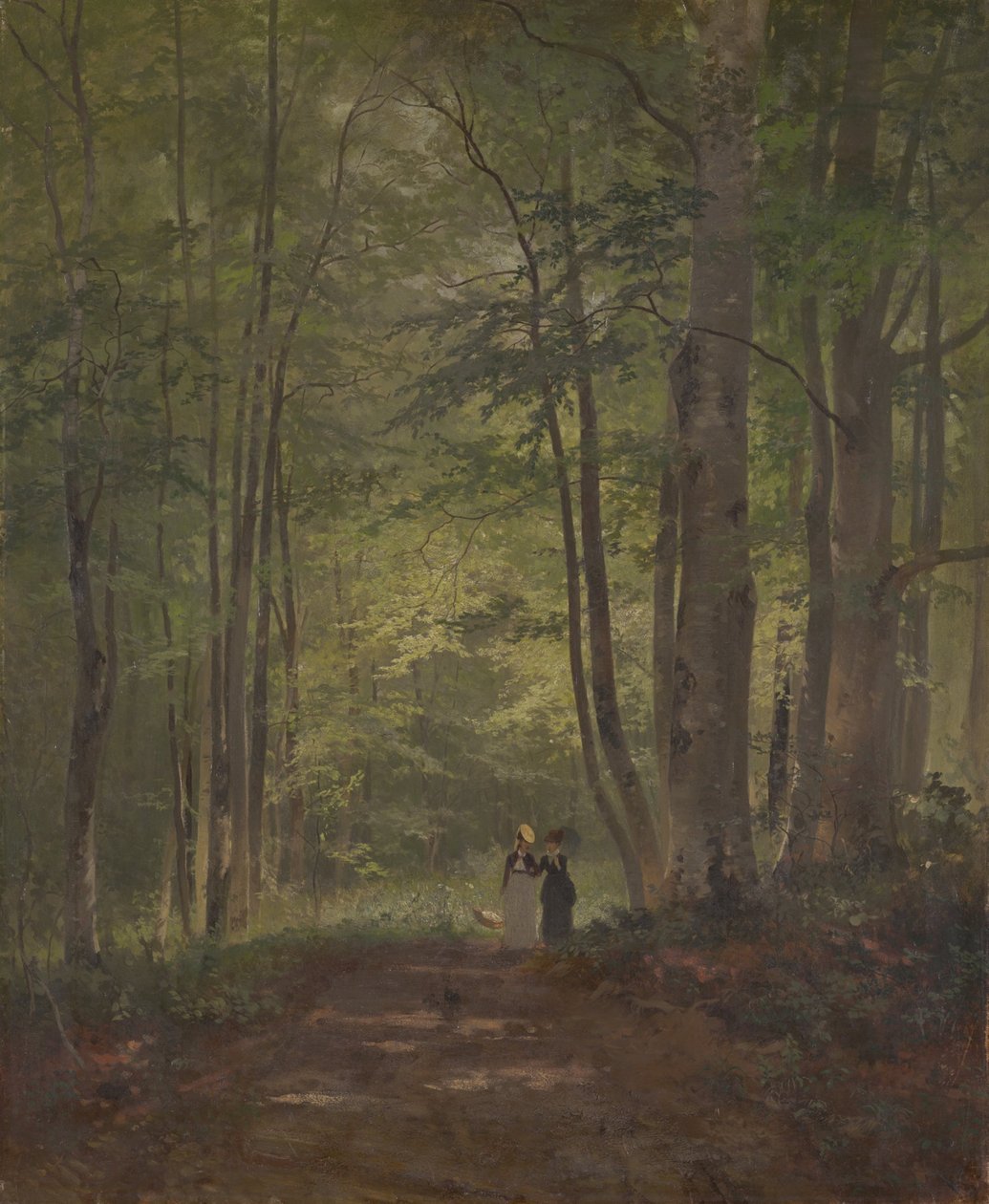 Waldinneres mit Staffage alkotó: Otto Seitz