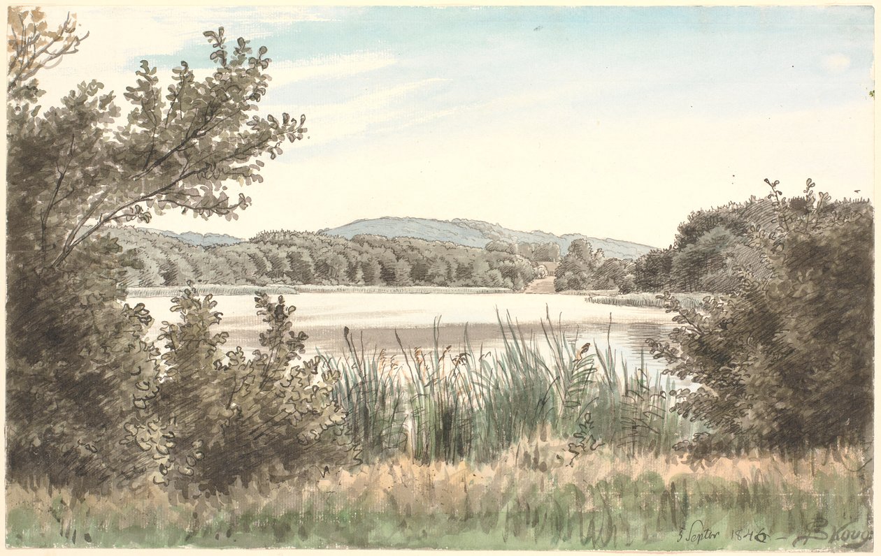 Hundesøen a Møen. alkotó: P.C. Skovgaard
