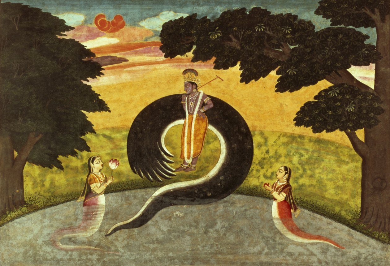 Kaliya, Basohli, Pahari Iskola beadványa, 1700-65 alkotó: Pahari School
