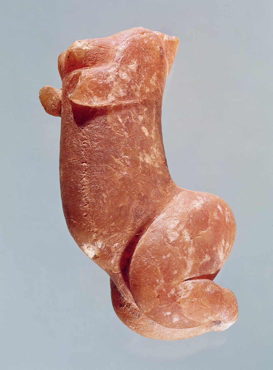 Egy fiatal lány faragása, Sireuil Vénusza, ie 35000-8000 alkotó: Paleolithic