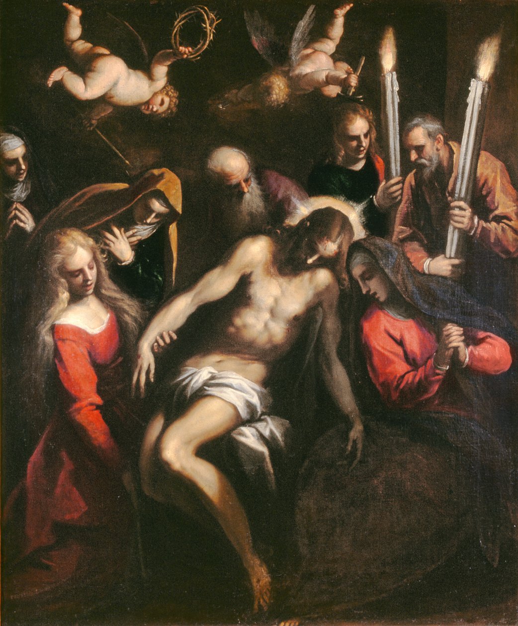 Pieta, modelletto a Reggio Emilia-i székesegyház oltárképéhez, 1612 alkotó: Palma Il Giovane