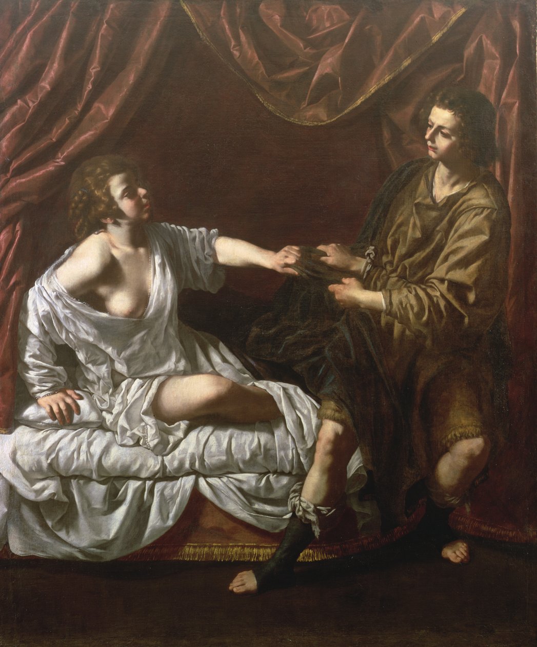József és Potifar felesége, 1640 körül alkotó: Paolo Domenico Finoglia