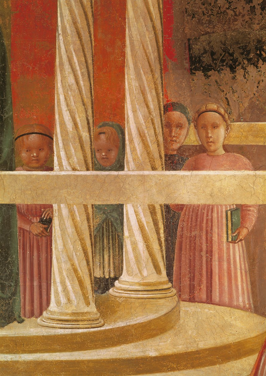 Mária bemutatása a templomban, 1433-34 (részlet) alkotó: Paolo Uccello