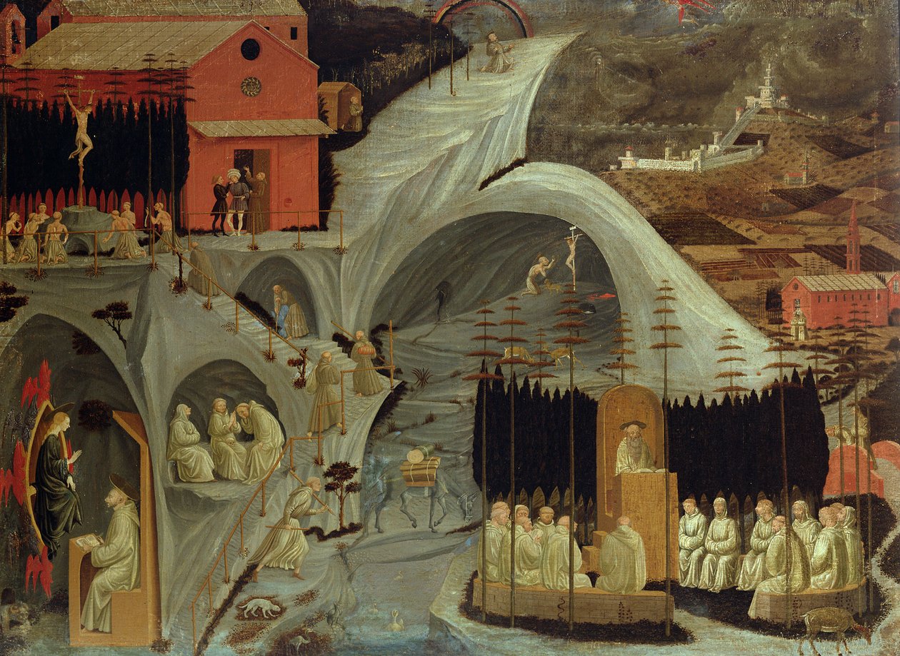 Thebaid, 1460 körül alkotó: Paolo Uccello