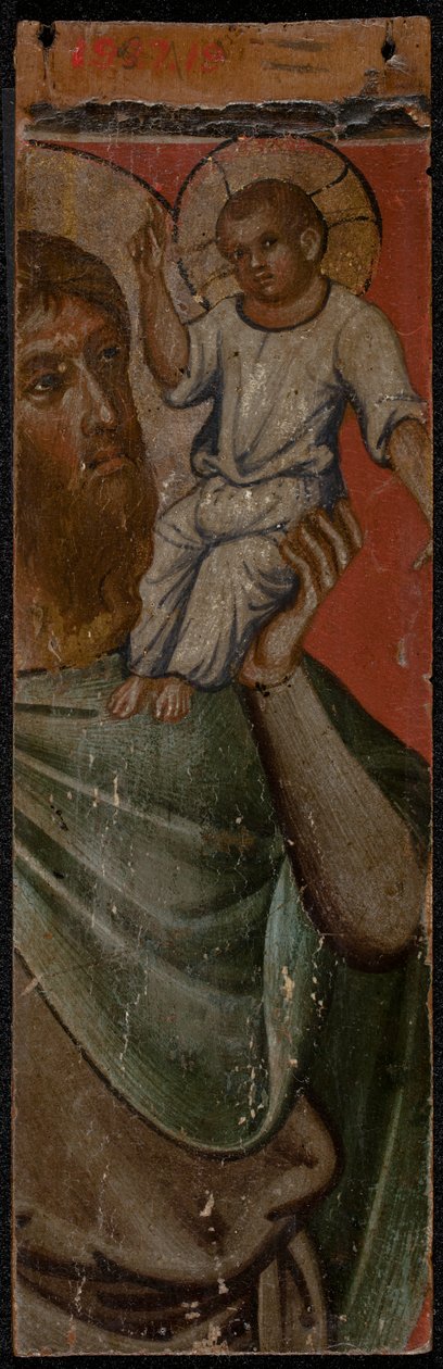 Mihály arkangyal (a panel hátoldala), 1300-as évek közepe (tempera a panelen) (lásd még: 5242335-37) alkotó: Paolo Veneziano