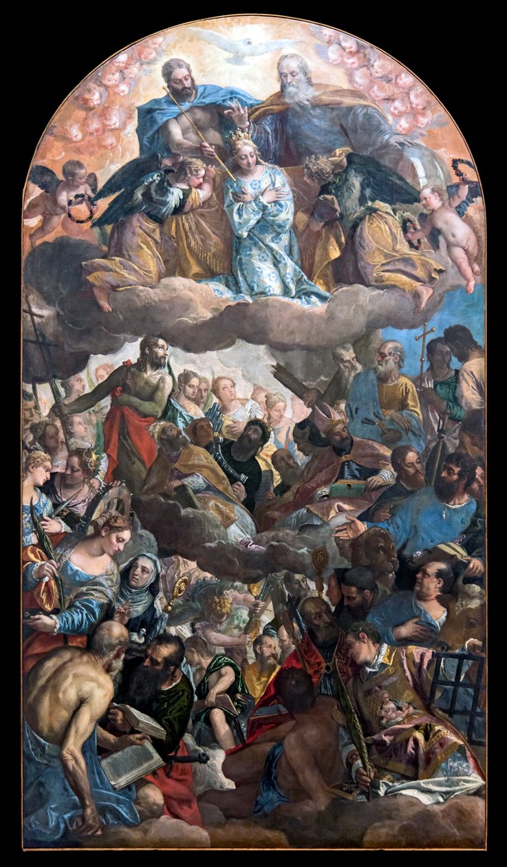Mária koronázása alkotó: Paolo Veronese