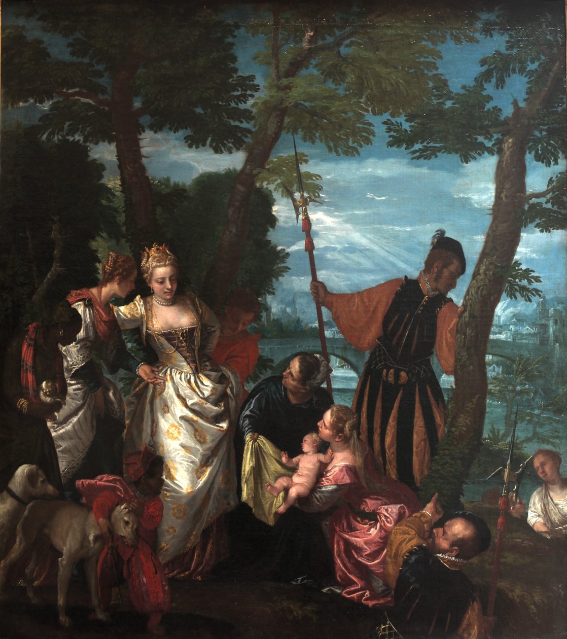 Mózes megmentette a vizeket alkotó: Paolo Veronese
