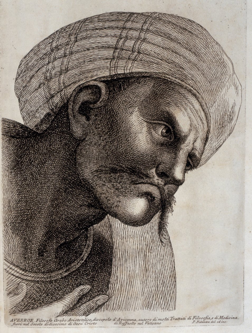 AVERROES. 1757-1760 (metszet) alkotó: Paolo Fidanza