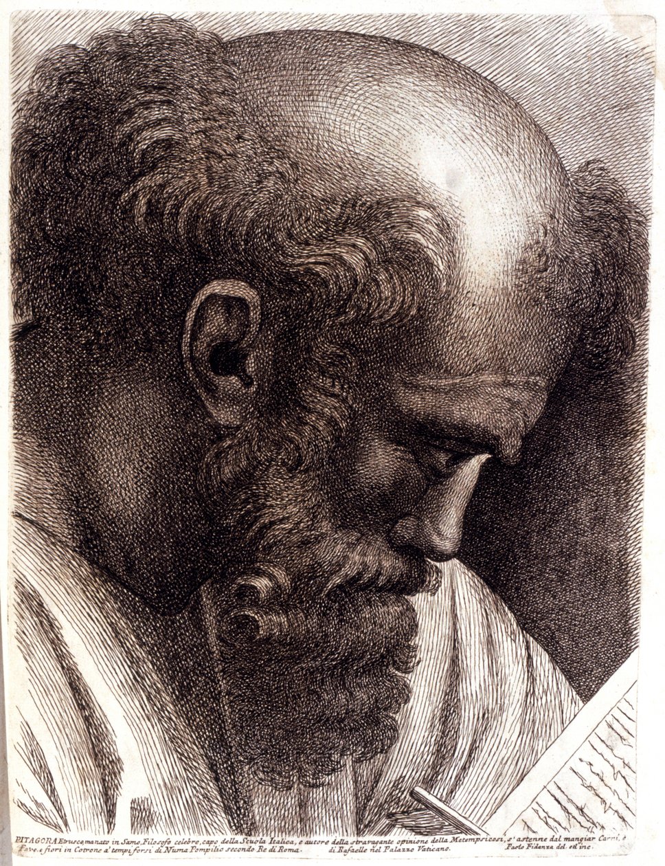PITHAGORAS. 1757-1760 (metszet) alkotó: Paolo Fidanza