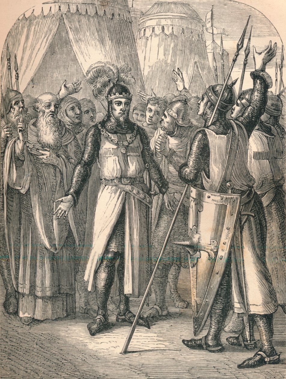 Godfreys gyógyulása, 1869 alkotó: Paolo Priolo