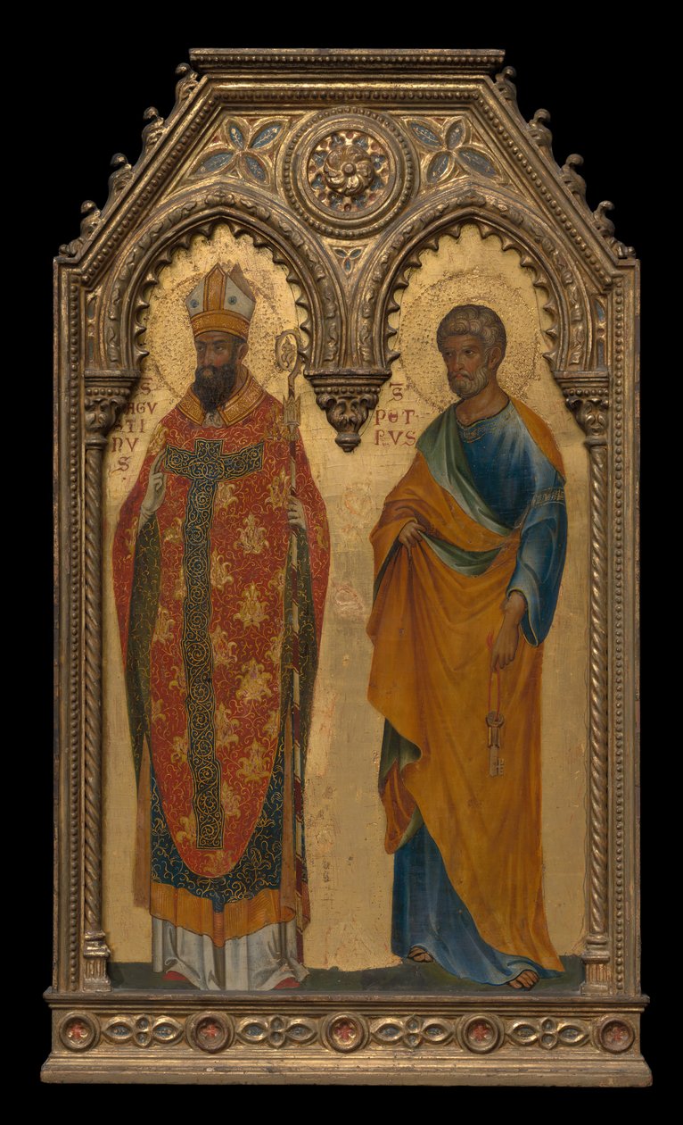 Szent Ágoston és Péter, 1350 körül alkotó: Paolo Veneziano