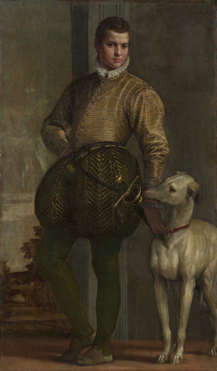Fiú agárral, valószínűleg 1570-es évekből. alkotó: Paolo Veronese