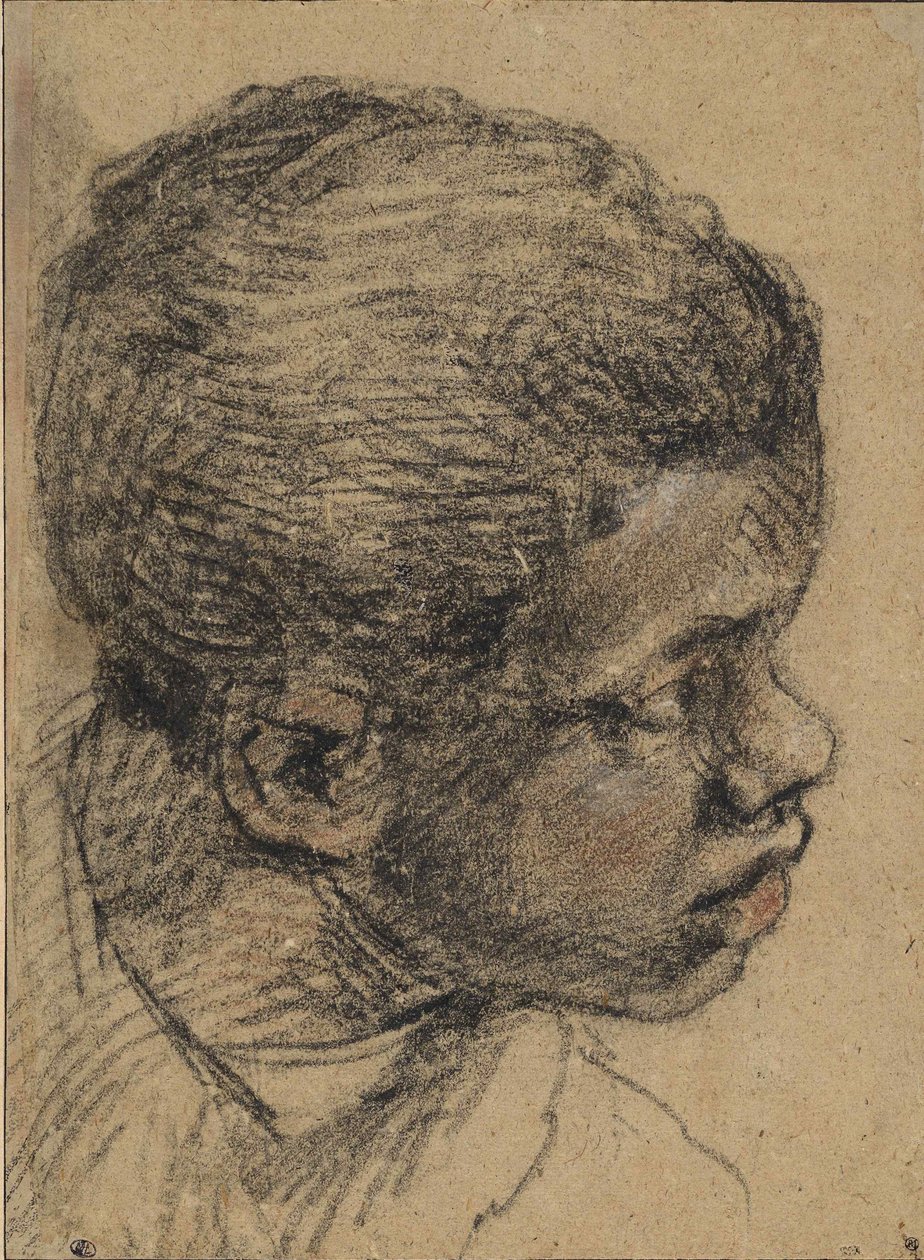 Fekete fiú feje, 16. század. alkotó: Paolo Veronese