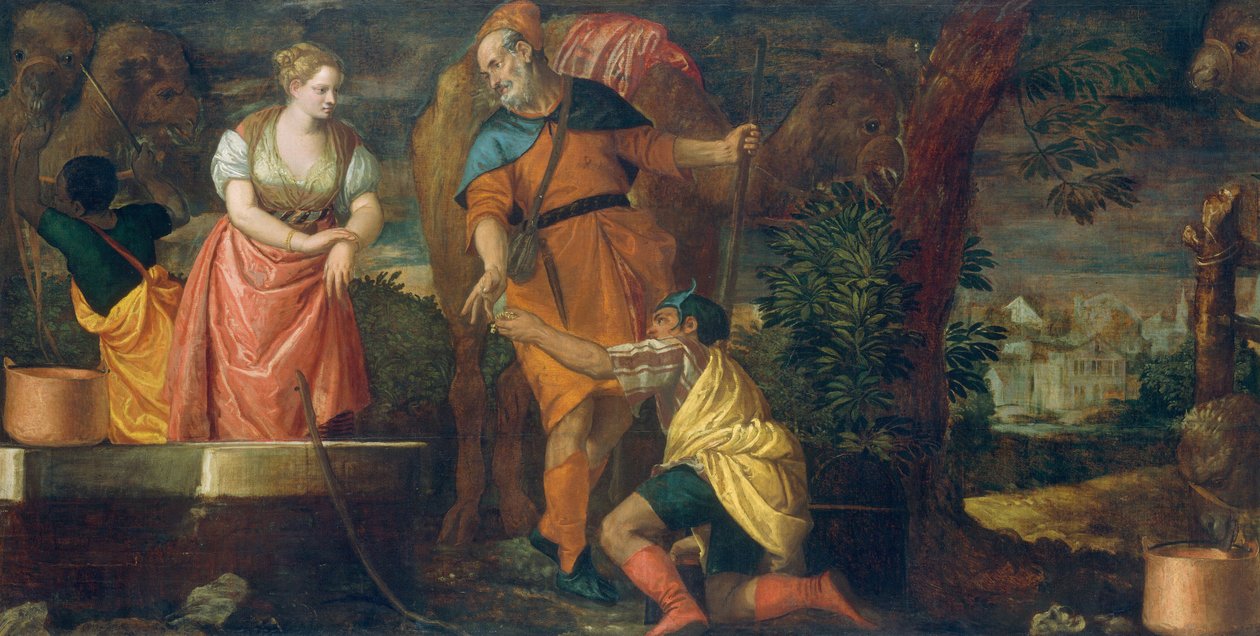 Rebeka a kútnál, c. 15821588 alkotó: Paolo Veronese