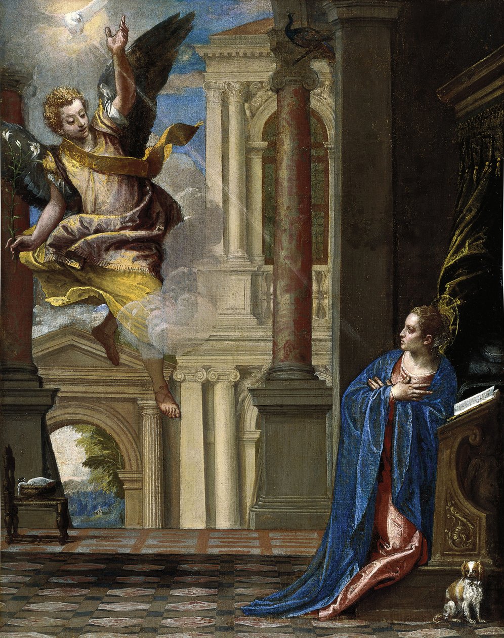 Az Angyali üdvözlet alkotó: Paolo Veronese