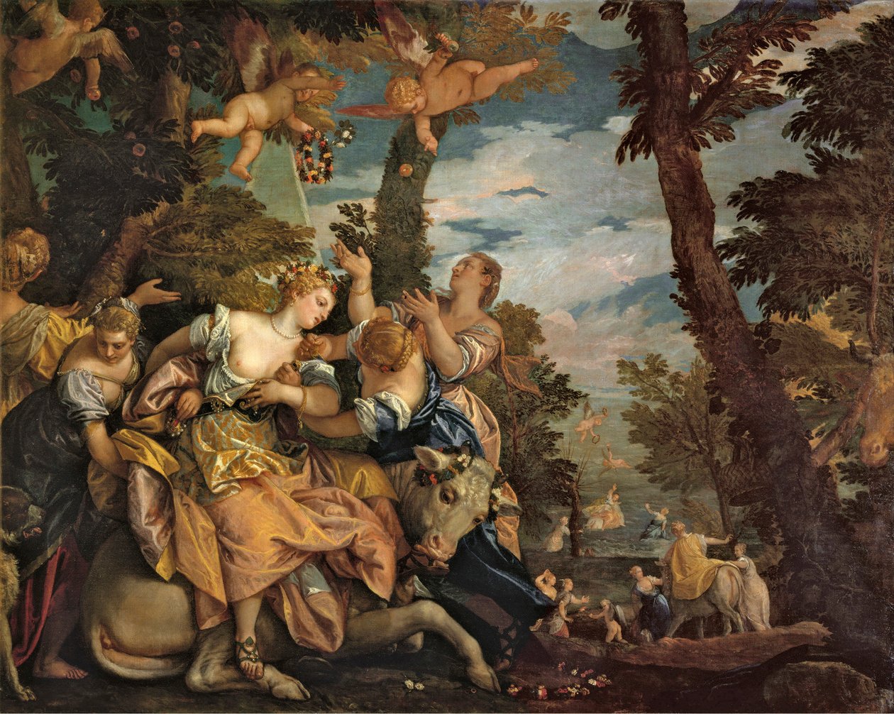 Európa megerőszakolása, 1574 körül. alkotó: Paolo Veronese