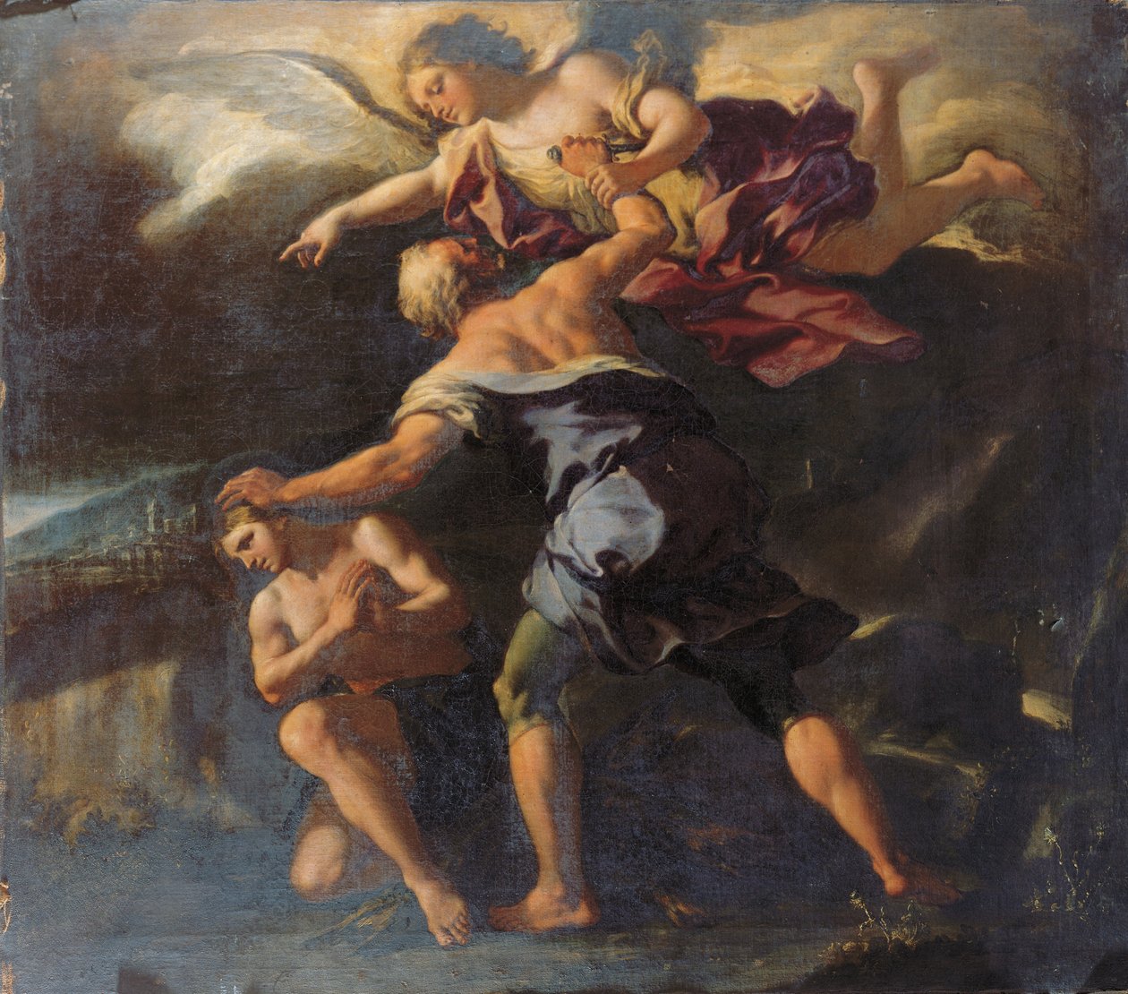 Izsák áldozata alkotó: Paolo di Matteis