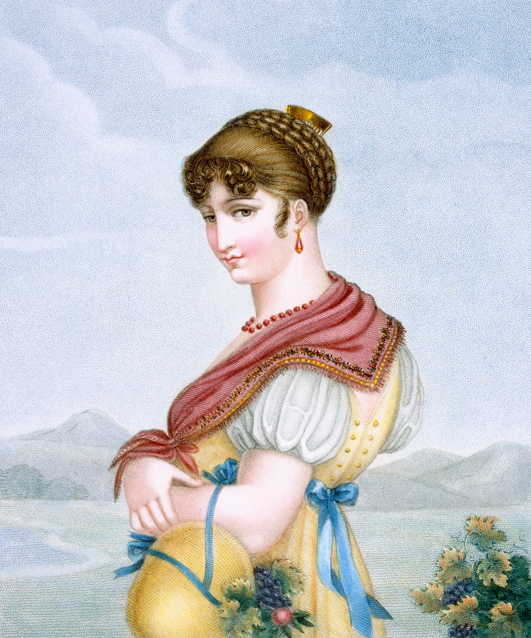 A Reverie, Augrand metszete, 1816 körül. alkotó: Parfait Augrand