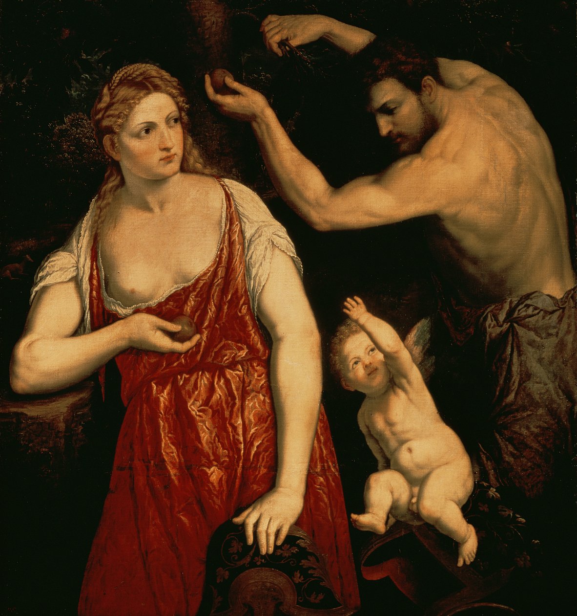 Vénusz és Mars, 1550-es évek alkotó: Paris Bordone