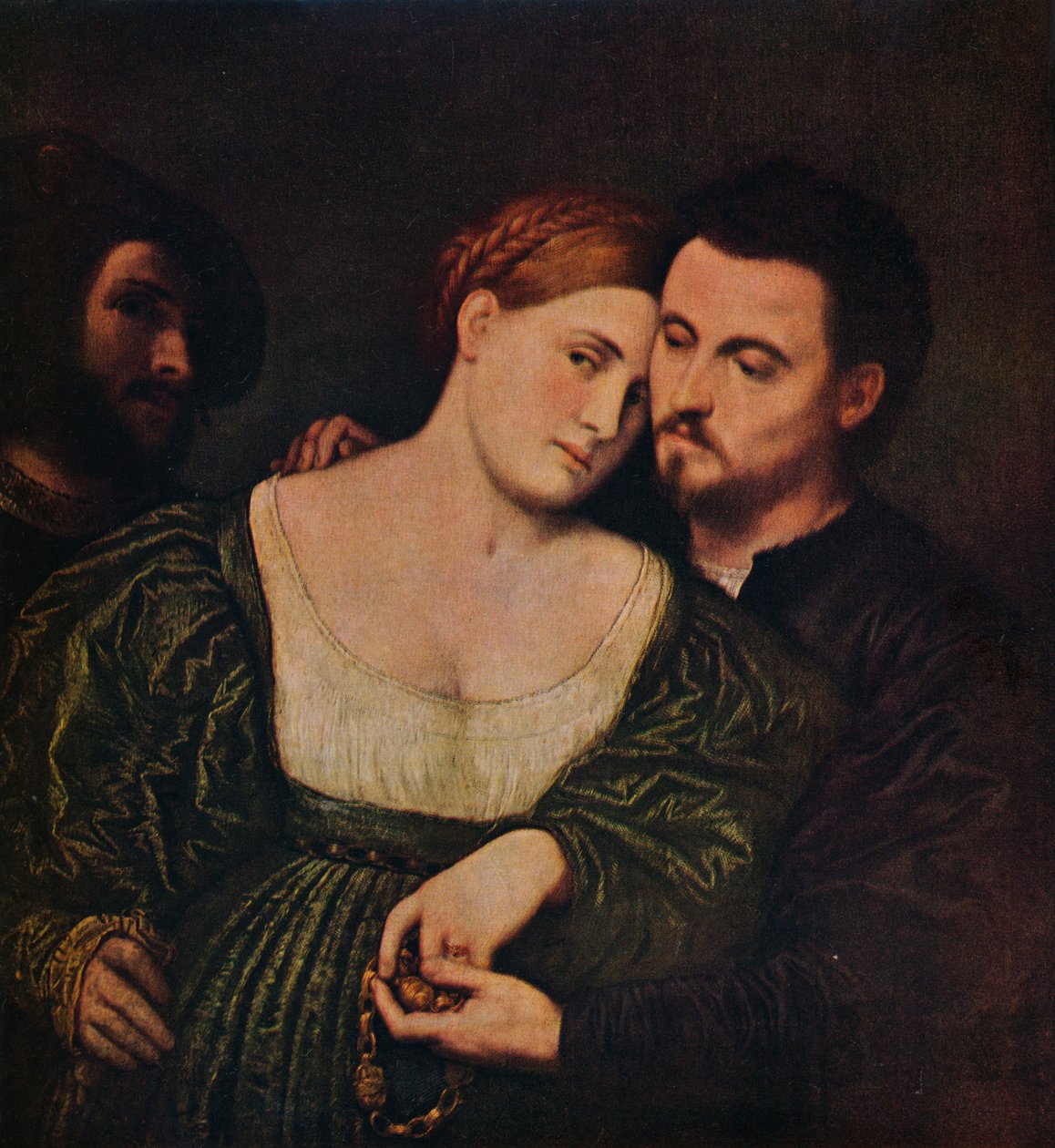 A szerelmesek, 1525-1530 c1940 alkotó: Paris Bordone
