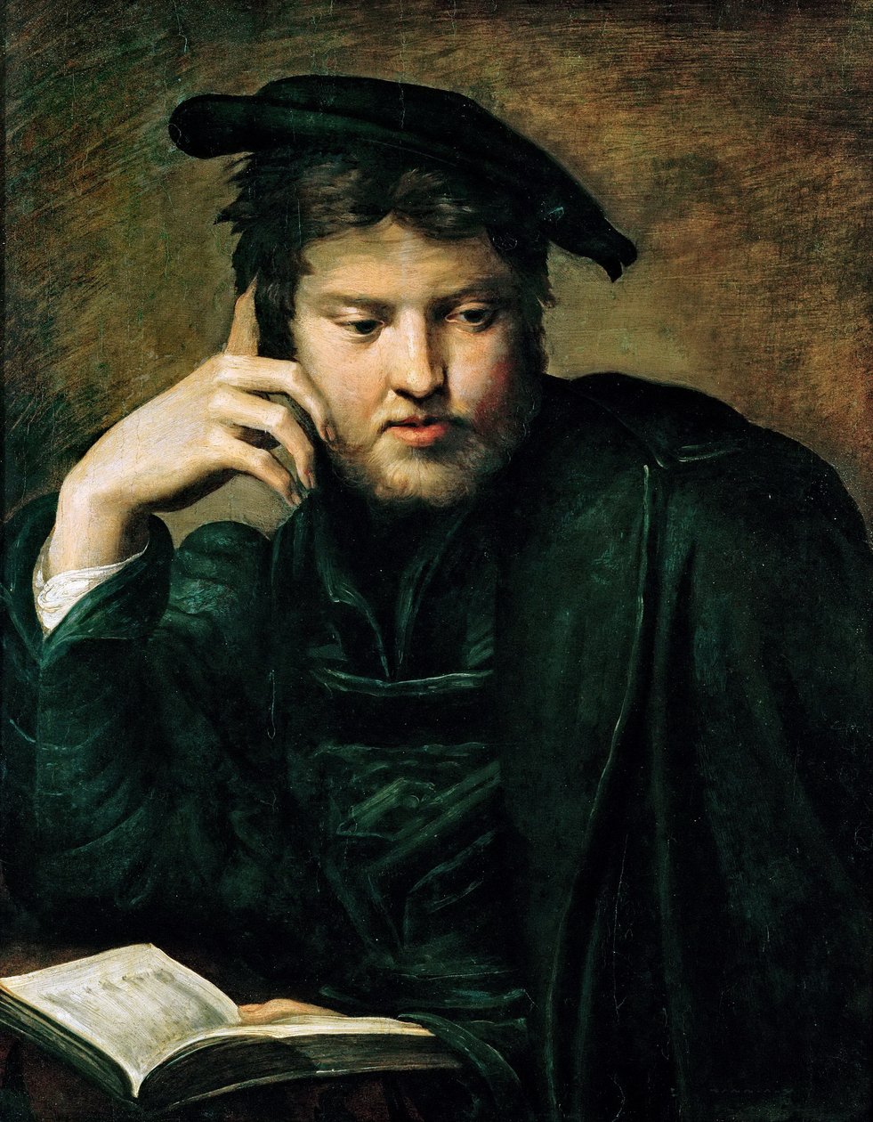 Férfi könyvvel alkotó: Parmigianino