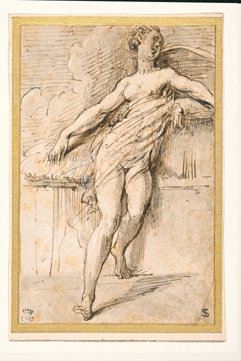 Fekvő női alak alkotó: Parmigianino