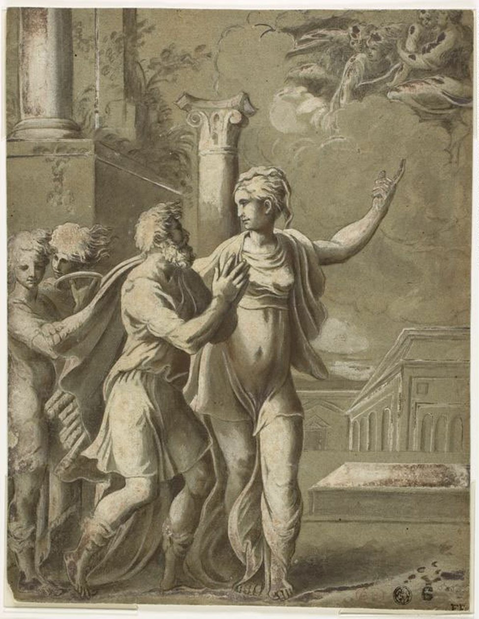Augustus és a Tiburtine Szibilla alkotó: Parmigianino