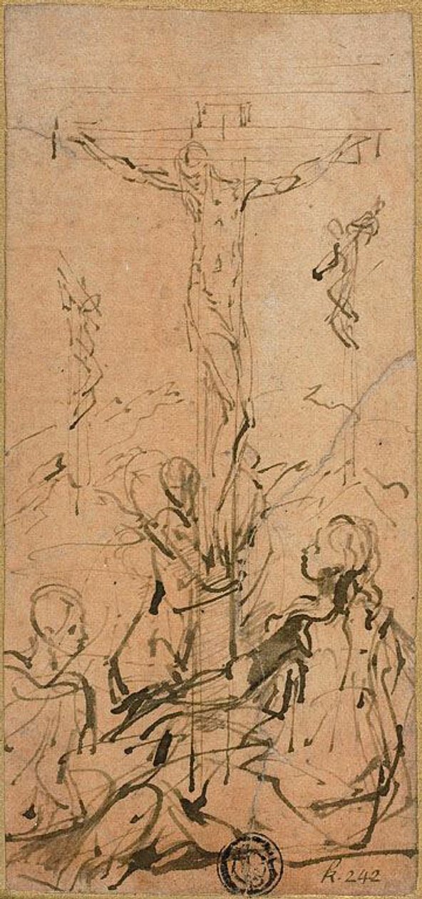 Keresztre feszítés alkotó: Parmigianino
