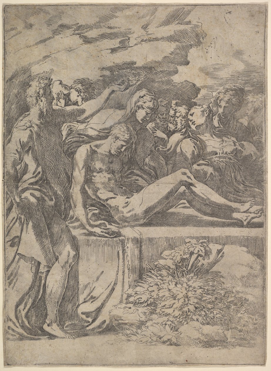 Temetkezés, kb. 1527-30. alkotó: Parmigianino