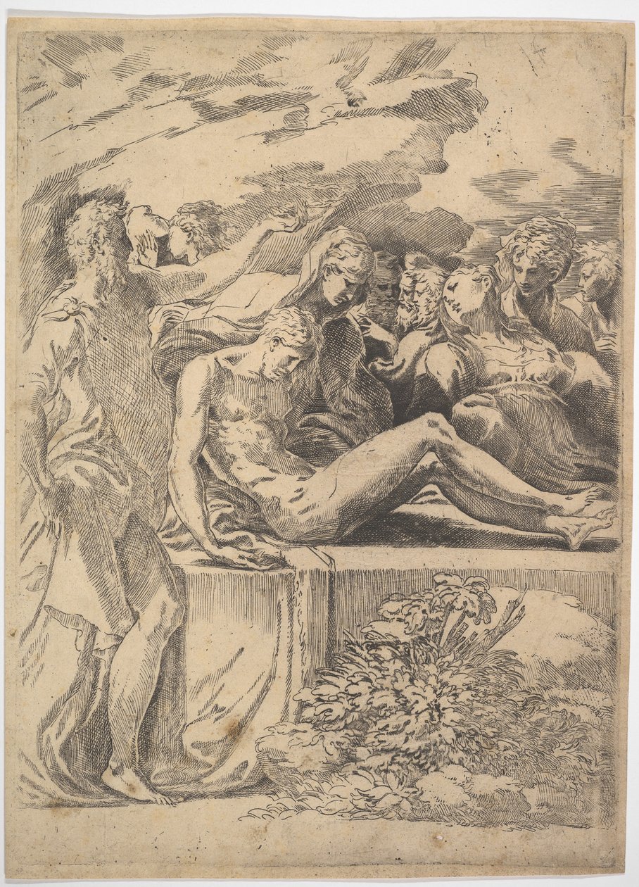 Temetkezés.n.d. alkotó: Parmigianino