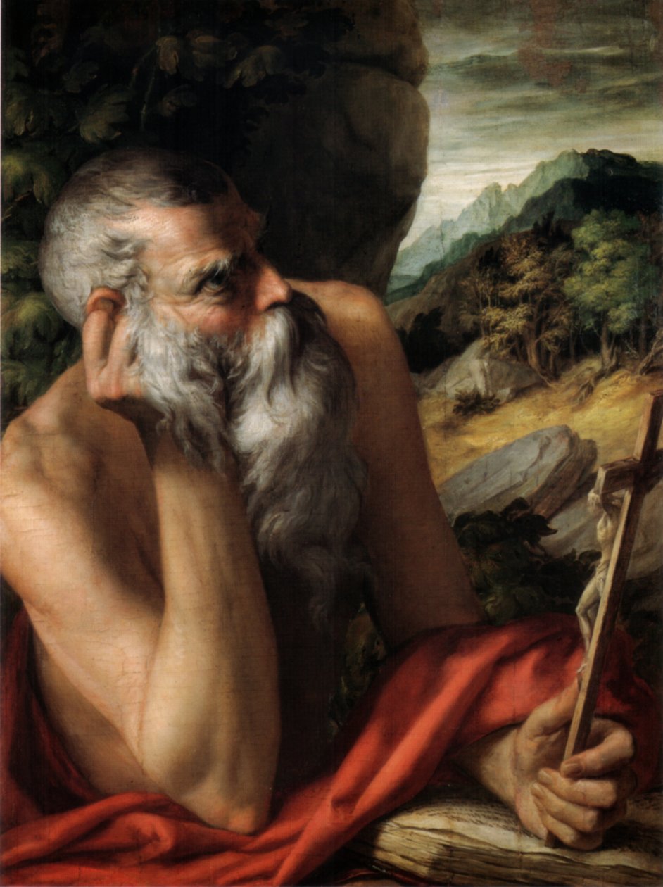 Olaszul: Szent Jeromos alkotó: Parmigianino