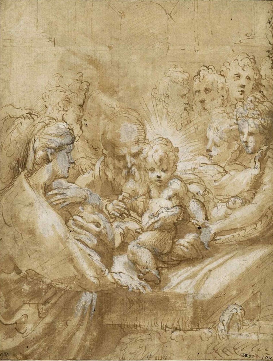 A körülmetélés, a 16. század első fele... alkotó: Parmigianino