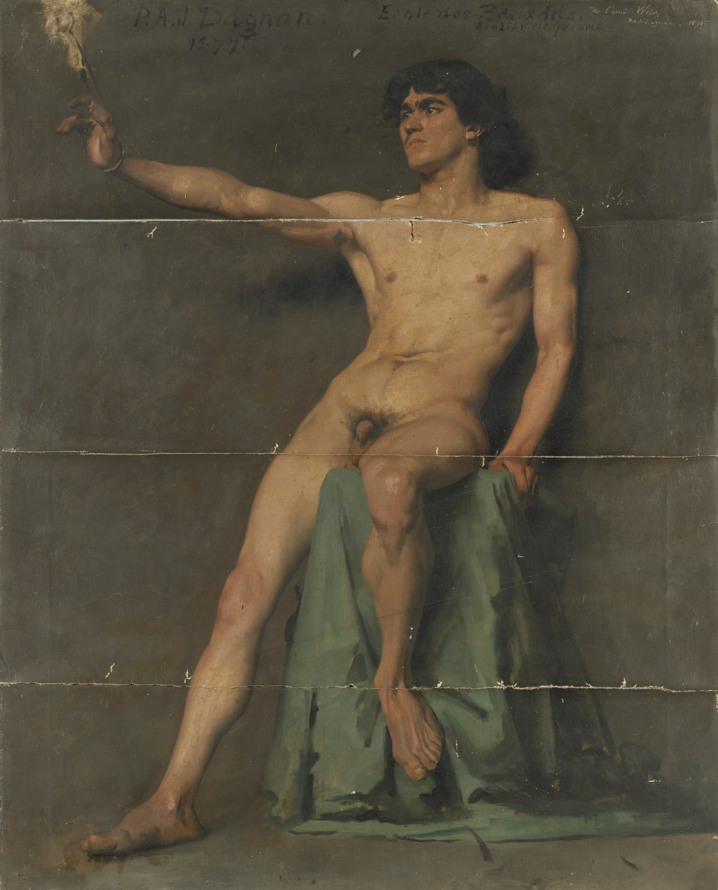 Férfi akttanulmány alkotó: Pascal Adolphe Jean Dagnan Bouveret