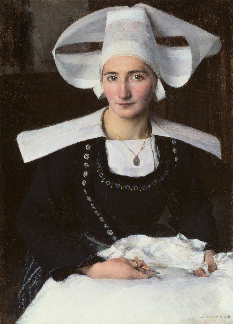 Nő Bretagne-ból alkotó: Pascal Adolphe Jean Dagnan Bouveret