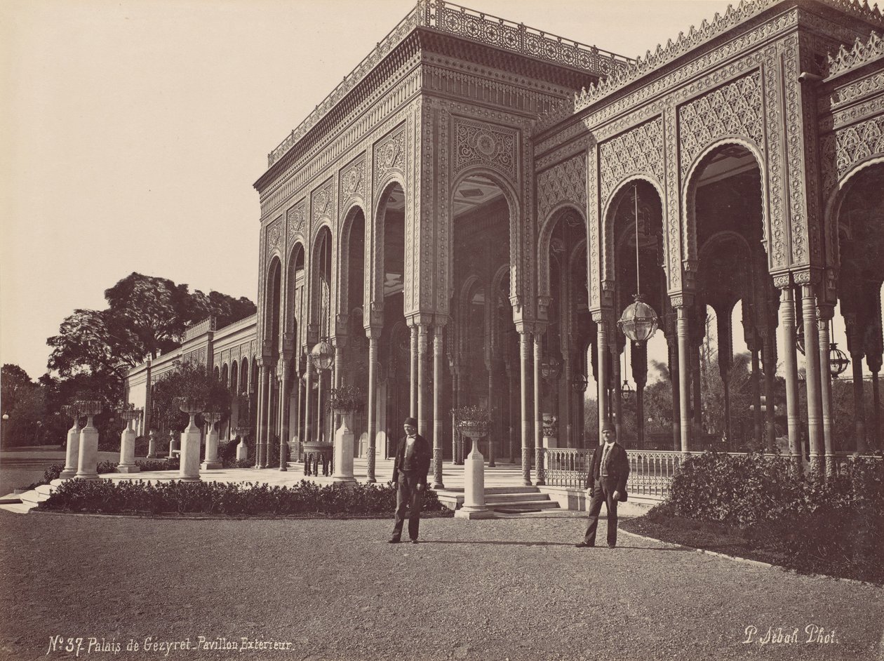 Gézyret-palota, Külső pavilon, 1870-es évek. alkotó: Pascal Sébah