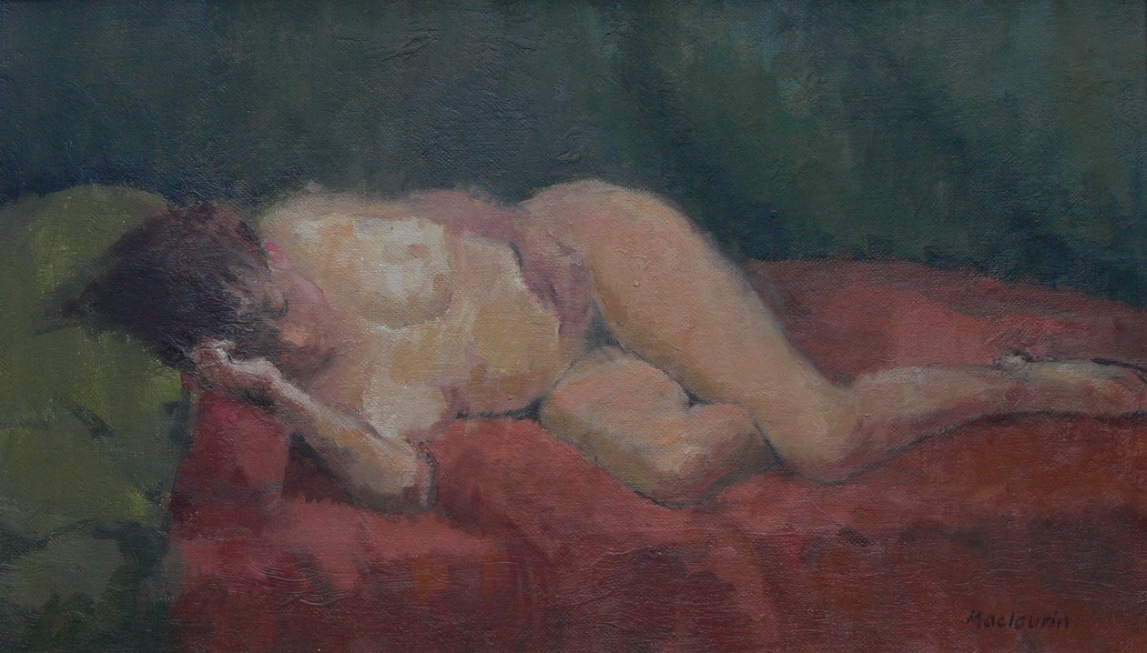 Akt piroson és zölden, 2009 alkotó: Pat Maclaurin
