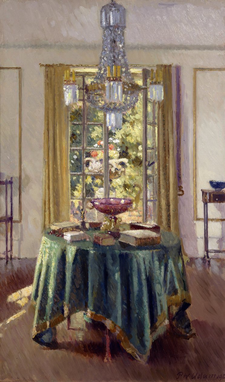A zöld terítő, 1926 alkotó: Patrick William Adam