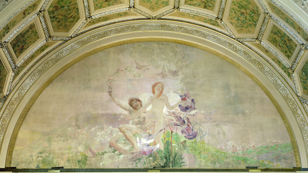 Ifjúság, Az ember három korszakából, 1887 (falfestmény) alkotó: Paul Albert Besnard