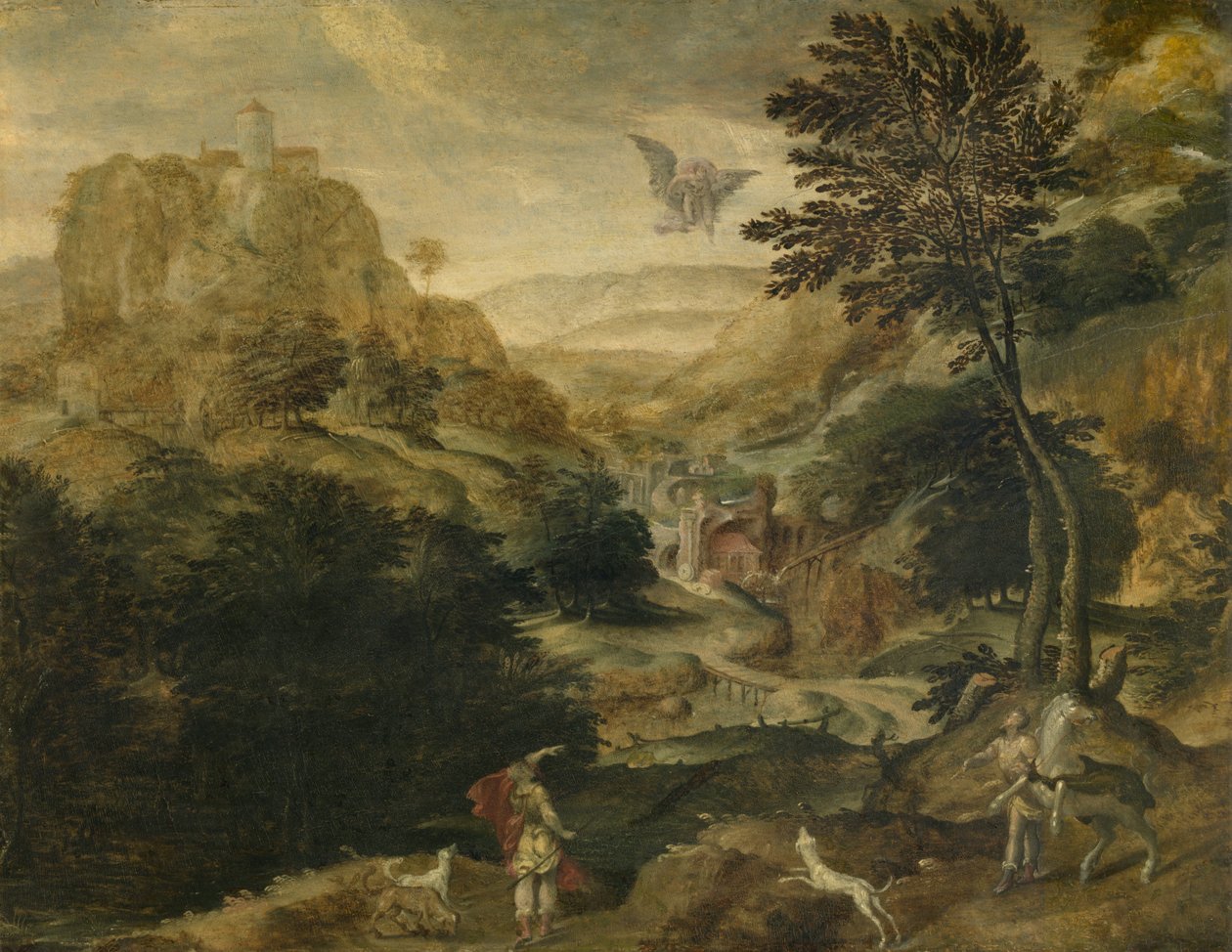 Ganymedész elrablása alkotó: Paul Bril