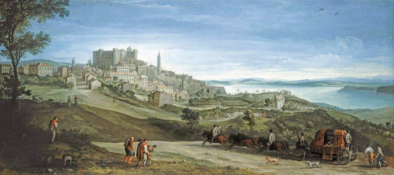 Bracciano látképe alkotó: Paul Bril